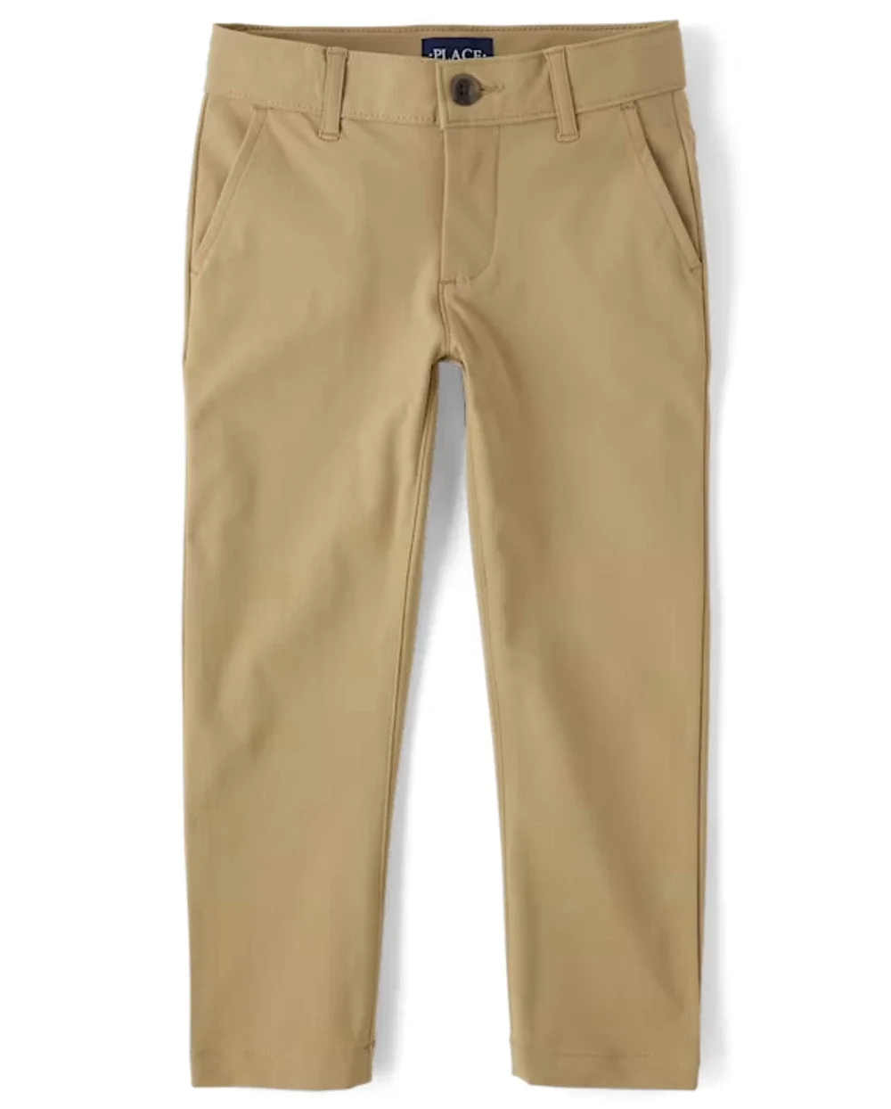 NEW The Children's Place Boy Flax Tan Uniform Quick Dry Skinny Chino Pants 16